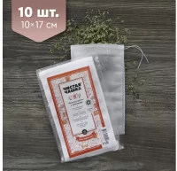 Фильтры ЧЧ (10шт) Ф-волокно с завязками (10х17см, 20гсм) для кухни, арт. ГФ1821 Белый - фото