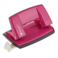 Дырокол "Aion -10G Fuchsia Pink" розовый (10 листов) Kangaro Розовый - фото