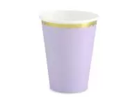 Набор бумажных стаканов «Фиолетовый» 220мл, 6шт/упак Фиолетовый - фото