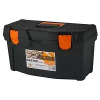 Ящик для инструментов Master Economy 19 черный/оранжевый, арт. ПЦ3709/BR6003ЧРОР Черный - фото
