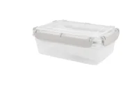 Контейнер герметичный для продуктов Plast Team BERGEN с защелками 0,8л пепельный жемчуг, PT104310024  - фото
