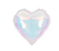 Шар (18''/46 см) Сердце, (надув воздухом), Жемчужный, Хамелеон, 1 шт. в уп.  - фото