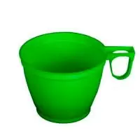 Чашка для кофе 150мл зеленая, 20 шт Зеленый - фото