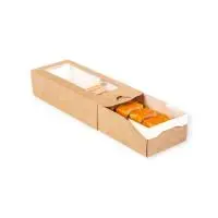 ТЦ50штКоробка карт с окном 170*70*40ммECO CASE 500 Коричневый - фото