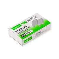Скобы для степлера Hatber X-Mate №10 1000 скоб 5мм оцинкованные Серебро - фото