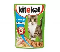 KITEKAT с рыбой в соусе 85 грамм  - фото