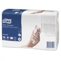 Tork Universal Xpress листовые полотенца Multifold H2 натуральные 471103 Белый - фото