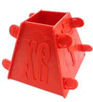 Пасочница пластиковая, красная, разборная, многоразовая, 900 гр, hk44031 / 36312  - фото