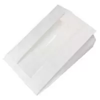 Пакет бумажный 200*60*340мм белый с окном, 100 шт Белый - фото
