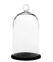 1925-2 РОДРИК Колпак декоративный стеклянный малый с шариком Прозрачный - фото