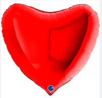 Шар (36''/91 см) Сердце, Красный, 1 шт., 36008R (100) Красный - фото