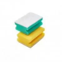 Губка для посуды "Профиль для тефлона", 2 шт Разноцветный - фото