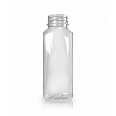 Бутылка 0,5л прозрачная d38мм квадратная, 100 шт  - фото