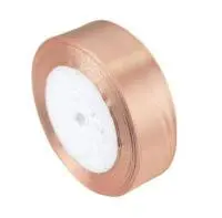 Лента тканная атласная 25мм*25Y Темнобежевый, арт. F014-25/71 Бежевый - фото