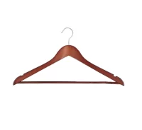 Вешалка деревянная для одежды, 445 мм, красная Красный - фото