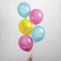 Шар воздушный 12" "Для крутой девчонки", 1ст., набор 5шт, 4467706  - фото