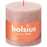 Свеча "Bolsius" 100*100 мм, туманный розовый  Розовый - фото