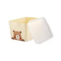 Ящик для хранения Keeplex Happy 2,3 л 21,1х14,1х11 см Bear, LA512311001 (11) Бежевый - фото