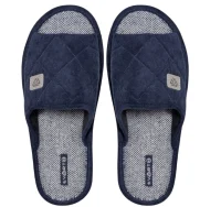 Туфли домашние мужские открытые J2023-01 (синий, 42 (QR)) Синий - фото