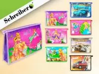 Папка для тетрадей на молнии ПРИНЦЕССЫ/МАШИНЫ 33,5*23,5см  - фото