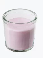 Ароматическая свеча в стекле, жасмин/розовый, 20 часов, LUGNARE (20) Розовый - фото
