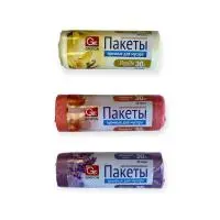 Мешки д/мусора ПНД "GRIFON" Aroma mix, 30л, в рул. 20шт, 9 мкм (45) Разноцветный - фото