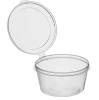 Банка-соусник с крышкой  80мл. 1/80, 1254 Прозрачный - фото