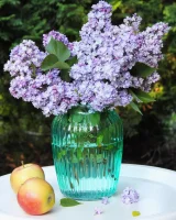 Ваза "Луана 1" лзр. 92-021-20 см., арт. 4840158900 Голубой - фото