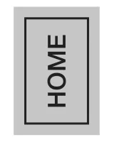 Коврик придверный Dekorelle LAPSHA 164 Home, 60X90см, 122164 (серый) Серый - фото