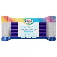 Пластилин Гамма "Классический", фиолетовый, 50г Фиолетовый - фото
