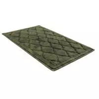 Универсальный хлопковый коврик SHAHINTEX BAMBOO LUX 60*100 хаки Зеленый - фото