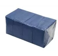 Салфетки бумажные 24*24см двухслойные синие 1/8 сложение, 250 шт Синий - фото