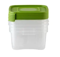 Контейнер 0,46л Каскад Квадро 5шт, арт. 4361005 Прозрачный - фото