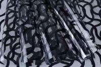 Пленка цветная Волна 60см черный, арт. 00071446 Черный - фото