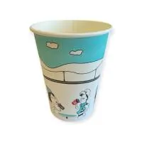 Стакан бумажный 350мл для горячего Встреча D90 5 шт Разноцветный - фото