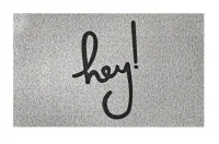 Коврик придверный Dekorelle LAPSHA 107 Hey, 50X80см, 121107 (серый) Серый - фото