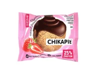 Печенье глазированное ТМ "CHIKALAB" с начинкой"Клубника в шоколаде" 60 гр   - фото
