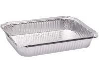 Форма алюм, прямоуг, L-край, 2300 мл 2 шт. в упаковке Мегапак/44, арт.23Мега(аналог2235мл,910-123) Серебро - фото
