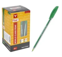 Ручка шар. зеленая "Flair" Nano/Noki, пластик, 0,5 F-1163-W/зел Зеленый - фото