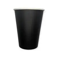 Стакан бумажный 350мл для горячего Черный 50шт Черный - фото