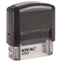 Оснастка д/штампа  оттиска 38*14мм черный TRODAT IDEAL 4911 P2 подушка, корпус черный 54175 236842  - фото