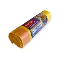 Мешки д/мусора 35л в рул. 14шт с завяз. желт ПНД Paclan Aroma Желтый - фото