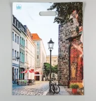 ТЦ50штСумка-пакет 40*31 прор.ручкой лам Улица  - фото