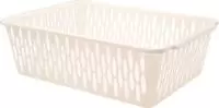 Корзинка Light L 380х275х120мм, слоновая кость Молочный - фото