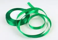 Лента тканная атласная 12мм*25Y Зеленая, арт. F014-12/19 Зеленый - фото