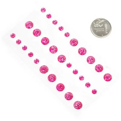 Стразы клеевые Magic 4 Hobby арт.MG.GEM.104-3 уп.30 шт Розовый - фото