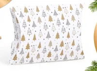 Коробка сборная фигурная "Зимний лес" 15 х 11 х 3 см, 9875877  - фото