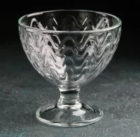 Креманка Мальва-Волна, арт. 12C1580 Прозрачный - фото