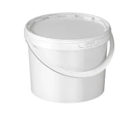 Комплект Ведро 11,0л белое + Крышка д/ведра 11,0л белая (D-294мм) Белый - фото