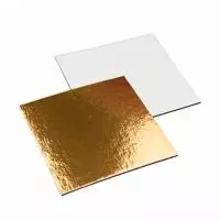 Подложка усиленная 300*300мм золото/жемчуг толщина 1,5мм, 100 шт  - фото